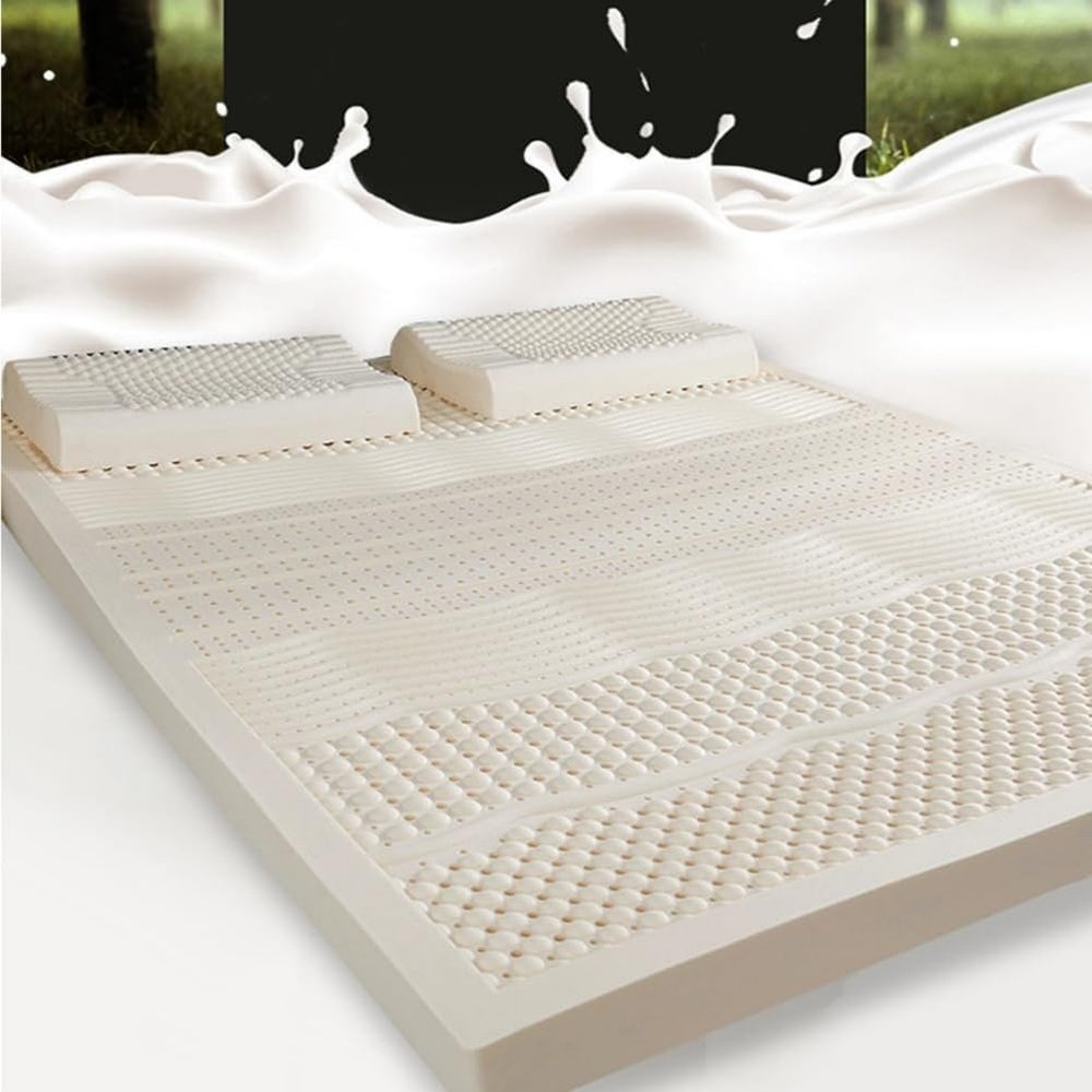 Latex Mattress Topper Latex Mattress Super high Resilience and Strong Support AbilityCompression and No Deformation,5cm,190230cm(7591inch)