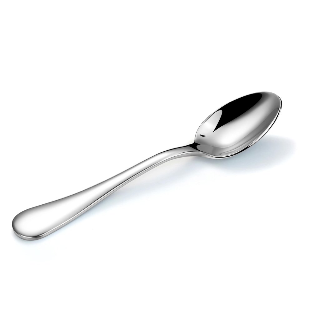 18/10 Stainless Steel Teaspoons,6.4" Tea Spoons,Set of 4,Heavy Duty Silverware,Mirror finish and Dishwasher Safe