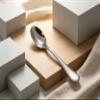 18/10 Stainless Steel Teaspoons,6.4" Tea Spoons,Set of 4,Heavy Duty Silverware,Mirror finish and Dishwasher Safe view 2