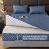 6 Side Full Wrap Protector, Mattress Cover, Quilted Breathable Topper & Fitted Sheet, Washable Dustproof Encasement(White,120 * 200+25cm) view 3