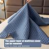 6 Side Full Wrap Protector, Mattress Cover, Quilted Breathable Topper & Fitted Sheet, Washable Dustproof Encasement(White,120 * 200+25cm) view 4