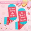 17th Birthday Gifts for Girls Cool 17 Years Old Girl Gift Ideas Trending Birthday Gift for 17 Year Olds Girl Sweet Happy 17th Decorations Gifts for Teenage Girls with Tumbler Makeup Bag Comfort Socks view 4