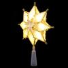 LAPYAPPE LED Christmas Tree Star Topper Warm White Lighted Xmas Treetop Ornament Compact Festive Decoration for Holiday Party Atmosphere view 1