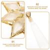 LAPYAPPE LED Christmas Tree Star Topper Warm White Lighted Xmas Treetop Ornament Compact Festive Decoration for Holiday Party Atmosphere view 2