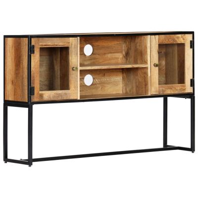 Gecheer TV Stand Living Room Furniture 120x30x75cm Reclaimed Wood Entertainment Center with Storage Cabinets, Modern Media TV Console Table Television Stand for Bedroom YJXZJ-248105US