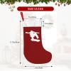 AMZJHGWEU Christmas Stockings, Skateboard Skater Xmas Stockings, 18" Large Xmas Stocking, Christmas Party Fireplace Family Hanging Stocking Decorations(Red White) view 3