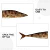 3pcs Fake Roasted Saury Fish Toys: Simulation Fried Fish Model Artificial BBQ Grill Realistic Food Props for Restaurant Windows Display view 3