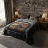 Castle Walls Twin Size Comforter Set for All Seasons,Knight Wall Bedding Set Teens Bedroom Decor,Fairytale Medieval Themed Comforter Inner Fill with 1 Pillowcase view 2