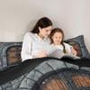 Castle Walls Twin Size Comforter Set for All Seasons,Knight Wall Bedding Set Teens Bedroom Decor,Fairytale Medieval Themed Comforter Inner Fill with 1 Pillowcase view 3