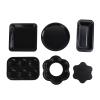6pcs Bakeware Set, Loose Bottom Carbon Steel king Pans Set, Non ating for Release, Includes Cake Muffin Pizza Pans, Even Heat Distribution (Black) view 1