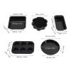 6pcs Bakeware Set, Loose Bottom Carbon Steel king Pans Set, Non ating for Release, Includes Cake Muffin Pizza Pans, Even Heat Distribution (Black) view 3