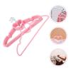 10pcs Heart Non-Slip CoatCompatible for Home Laundry Closet Simple Clothes Pink Plastic Hanger view 3