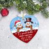 2026 Personalized to a Special Brother Merry Christmas Ceramic Ornament, Custom Names/Year Brothers Snowman Christmas Ornaments, Xmas Ornament Keepsake Gifts for Sibling Brother & Little Sister view 4