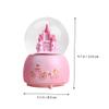 Pink Glass Snow Globe Castle Desk Decoration for Holiday Parties view 4