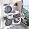 APSEQR Washing Machine Pull Out Drying Rack, Aluminum Frame, Invisible Clothes Drying Rack, Built in Washing Machine Wardrobe Storage, Drawer Slide Rail Trouser, Perfect for Laundry Rooms view 3