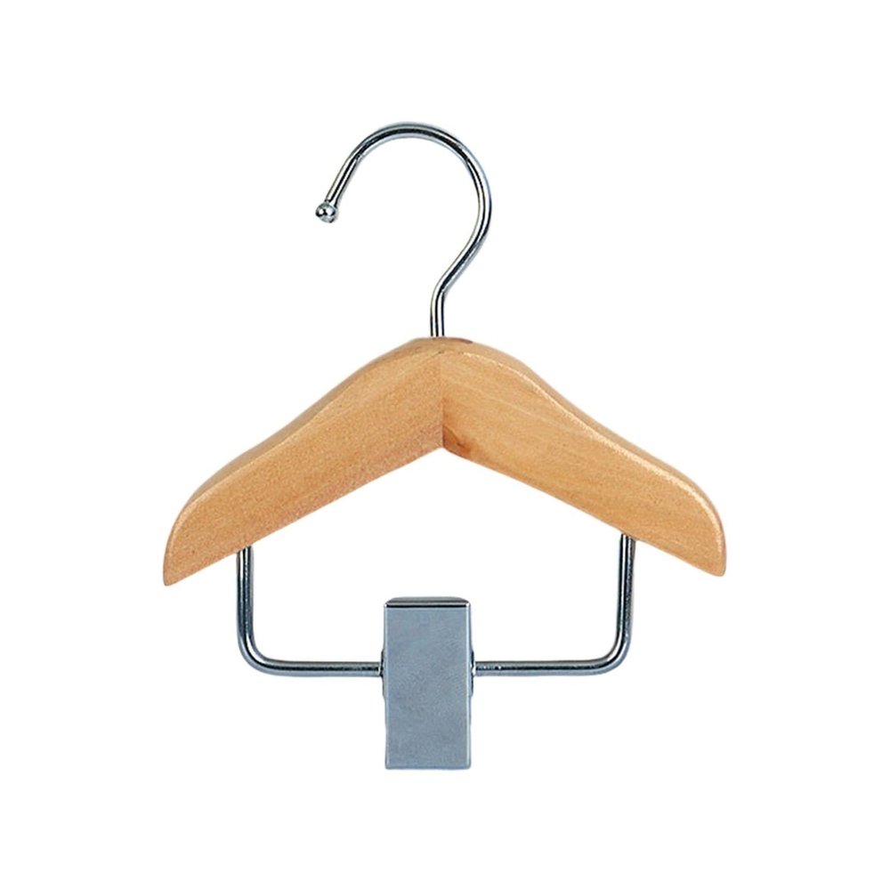 5pcs Clothes Hangers Solid Wooden Organizer Hook for Jeans Pants Dress Underwears Laundry Room Wardrobe Hooks(Log)