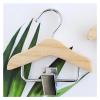 5pcs Clothes Hangers Solid Wooden Organizer Hook for Jeans Pants Dress Underwears Laundry Room Wardrobe Hooks(Log) view 3