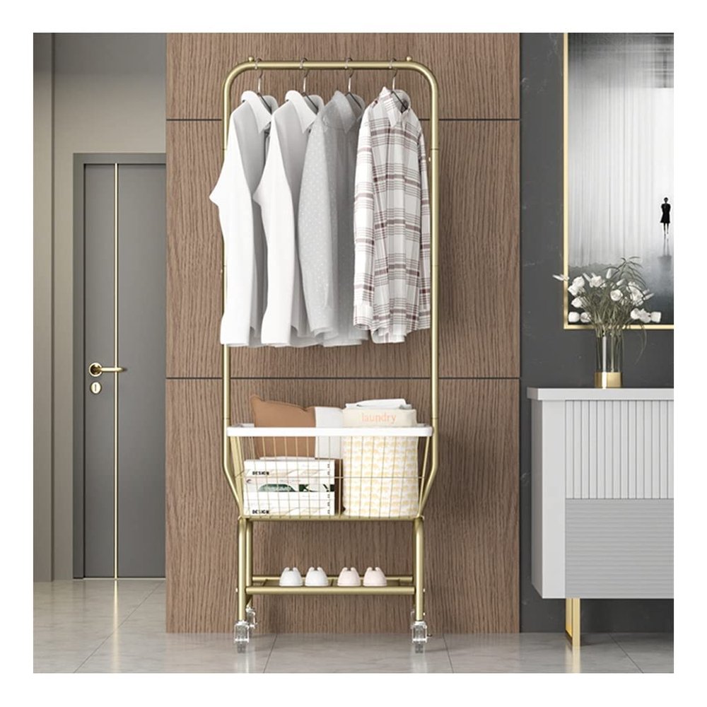 KUYBTU Shoe Ben Coat Stand Rack Hanger Coat Rack Stand with Shoe Rack and Removable Free Standing Hall Tree Matte Steel E Hat Rack Coat Stand for Storage-A-50 * 40 * 180cm