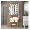 KUYBTU Shoe Ben Coat Stand Rack Hanger Coat Rack Stand with Shoe Rack and Removable Free Standing Hall Tree Matte Steel E Hat Rack Coat Stand for Storage-A-50 * 40 * 180cm view 1