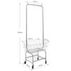 KUYBTU Shoe Ben Coat Stand Rack Hanger Coat Rack Stand with Shoe Rack and Removable Free Standing Hall Tree Matte Steel E Hat Rack Coat Stand for Storage-A-50 * 40 * 180cm view 4