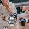 Cabilock Stainless Steel Tea Kettle with Strainer Filter Induction Compatible Stovetop Teapot for Home Kitchen Drainer Kettle for Brewing and Pouring Tea Easily view 4