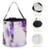 FekiLoot Lavender Flower Halloween Trick Or Treat Bags, Halloween Goodie Basket with Handles, Candy Tote Bags with Drawstring for Party Present, Treat Bags Candies, Biscuits, Cards view 4