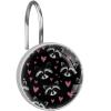 12 Pcs Raccoon Hearts Shower Curtain Hooks Set Stainless Steel Decorative Bathroom Decor Rustproof Shower Curtain Hangers for Bathroom Bedroom Living Room view 1
