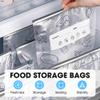 NEKSKA Reusable Aluminum Foil Sealable Storage Bags, Aluminum Foil Freezer Bags with Zipper Lock for Food Storage & Freezing (20PC, Small) view 2