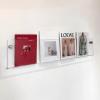 JYDQMOLS Fashion Brochure Rack Magazine Display Rack, Wall Mounted Acrylic Magazine Holder, Clear Hanging Bookshelf Record Holder 40/60/70/80/100/120cm(Length 70cm/27.6") view 1