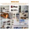 JYDQMOLS Fashion Brochure Rack Magazine Display Rack, Wall Mounted Acrylic Magazine Holder, Clear Hanging Bookshelf Record Holder 40/60/70/80/100/120cm(Length 70cm/27.6") view 4