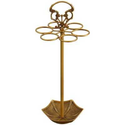 TBJEN Umbrella Rack, All-Copper Home Doorway Light Luxury Umbrella Rack French European talian Retro Luxury Umbrella Storage Rack