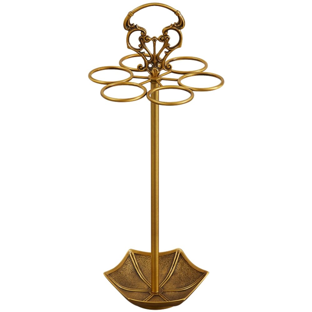 TBJEN Umbrella Rack, All-Copper Home Doorway Light Luxury Umbrella Rack French European talian Retro Luxury Umbrella Storage Rack