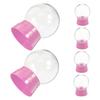 6Pcs Fillable Plastic Snow Globe Jars, DIY Water for Christmas Home Decor view 1