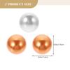KALLORY 400pcs Floating Fake Pearl Beads Vase Filler for Centerpieces Wedding Table Decor DIY Flower Arrangement Craft Supplies Orange White Mixed view 2