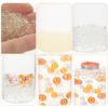 KALLORY 400pcs Floating Fake Pearl Beads Vase Filler for Centerpieces Wedding Table Decor DIY Flower Arrangement Craft Supplies Orange White Mixed view 3