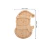 UTHCLO Christmas Snowman Wooden Serving Platter Sturdy Holiday Charcuterie Tray Candy Dish for Fruit Snack Gathering Decor view 2