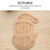 UTHCLO Christmas Snowman Wooden Serving Platter Sturdy Holiday Charcuterie Tray Candy Dish for Fruit Snack Gathering Decor view 3