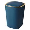 ANDRESLAD Compact Flip-top Trash Can with Lid Household Kitchen and Bedroom Waste Container Space-Saving Rubbish Bin for Indoor Storage and Recycling Practical Garbage Basket view 1