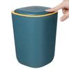 ANDRESLAD Compact Flip-top Trash Can with Lid Household Kitchen and Bedroom Waste Container Space-Saving Rubbish Bin for Indoor Storage and Recycling Practical Garbage Basket view 4