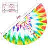 Christmas Tree Skirt Tie-Dye Christmas Xmas Winter Tree Skirts 48" Inch for Holiday Party Indoor Outdoor Ornaments Decorations view 4