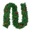 ariarly 9FT LED Christmas Garland Decorations Pre lit Artificial Christmas Wreaht Xmas Rattan Door Hanger for Fireplace Windows and Garden Home Stairs Fireplace view 1