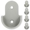 ULDIGI 30pcs Plastic Closet Pole Socket Brackets for Wardrobe Rod Support Shower Curtain Rod Holder End Supports for Clothes Hanging view 1