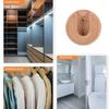 ULDIGI 30pcs Plastic Closet Pole Socket Brackets for Wardrobe Rod Support Shower Curtain Rod Holder End Supports for Clothes Hanging view 2