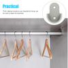 ULDIGI 30pcs Plastic Closet Pole Socket Brackets for Wardrobe Rod Support Shower Curtain Rod Holder End Supports for Clothes Hanging view 3