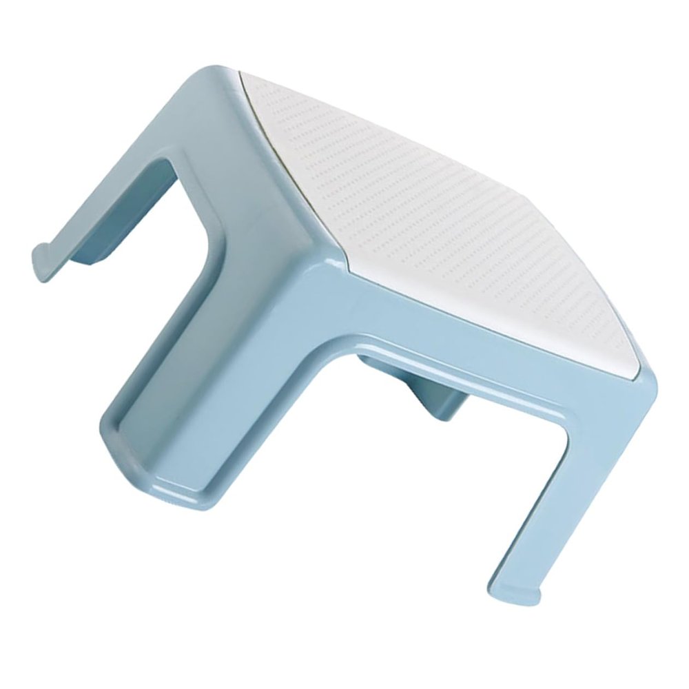 GAROZATION Portable Lightweight Plastic Stool for Boy Girl Sky-Blue Small Footstool Wear-Resistant Step Stool with Strong Load-Bearing for Bathroom and Playroom Use