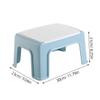 GAROZATION Portable Lightweight Plastic Stool for Boy Girl Sky-Blue Small Footstool Wear-Resistant Step Stool with Strong Load-Bearing for Bathroom and Playroom Use view 2