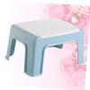 GAROZATION Portable Lightweight Plastic Stool for Boy Girl Sky-Blue Small Footstool Wear-Resistant Step Stool with Strong Load-Bearing for Bathroom and Playroom Use view 3