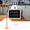 LIFKICH Wooden Tiger Kitchen Paper Towel Holder Vertical Standing Roll Organizer Space-Saving Storage Rack for Standard Bathroom and Living view 3