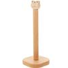 CATIEBYE Wooden Tiger Kitchen Paper Towel Holder with Non-Slip Base Vertical Standing Tissue Rack for Countertop Stable Roll Organizer for Bathroom Living and Kitchen Use view 1