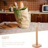 CATIEBYE Wooden Tiger Kitchen Paper Towel Holder with Non-Slip Base Vertical Standing Tissue Rack for Countertop Stable Roll Organizer for Bathroom Living and Kitchen Use view 2